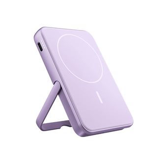 Magnetic Wireless Powerbank 5000mAh - Fresh ''n Rebel - 2PBM5000DG.Batterie rechargeable sans fil MagSafe.Compatible avec les iPhones MagSafe (iPhone 12 et modeles ulterieurs). Support iPhone integre.Conforme aux normes des compagnies aeriennes.