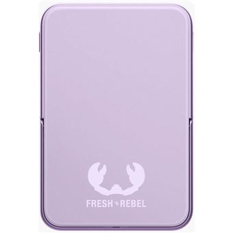 Magnetic Wireless Powerbank 5000mAh - Fresh ''n Rebel - 2PBM5000DG.Batterie rechargeable sans fil MagSafe.Compatible avec les iPhones MagSafe (iPhone 12 et modeles ulterieurs). Support iPhone integre.Conforme aux normes des compagnies aeriennes.