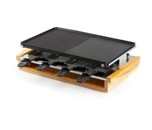 Raclette-grill Severin Bamboo RGBO2898 1200 W 8 parts Noir