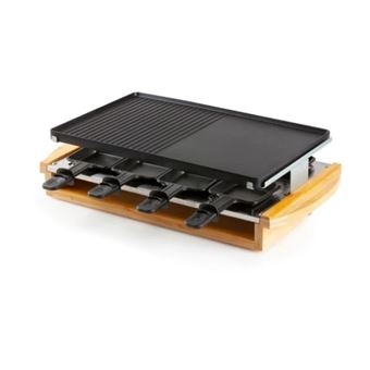 Raclette-grill Severin Bamboo RGBO2898 1200 W 8 parts Noir - 1