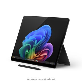 PC Hybride 2 en 1 Microsoft Surface Pro 13" Ecran tactile Qualcomm® C10 16 Go RAM 512 Go SSD Noir