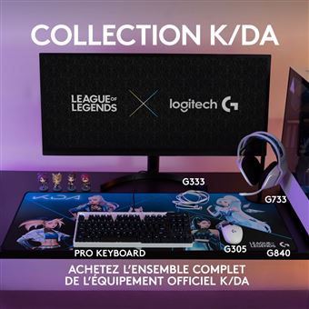 Tapis de souris Gaming Logitech G840 K/DA XL Edition League of