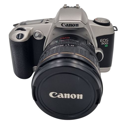 Appareil photo reflex Canon EOS 500N 24-85mm f3.5-4.5 USM Argent Reconditionné