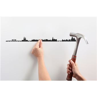 Décoration murale The Line Amsterdam Noir