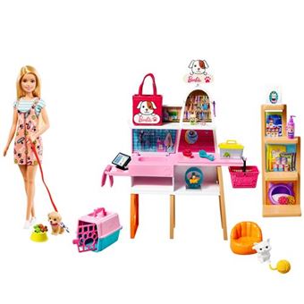 Poupée Barbie et son animalerie