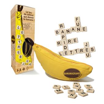 Jeu d’ambiance Bananagrams Le jeu de lettres qui donne la banane