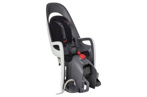 Porte-bébé Hamax Caress Fixation porte-bagage vélo Blanc et Gris