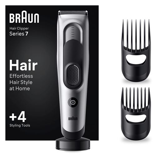 Tondeuse Homme Braun HC7390 sans Fil 17 Longueurs 50min 2 Sabots Lavable - Image 2