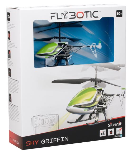 Hélicoptère radiocommandé Sky Dragon II, 3 Canaux Gyro, Rouge Silverlit