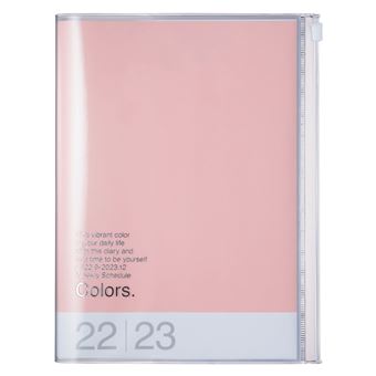 Agenda scolaire Mark's Colors 2022 2023 A5 Rose