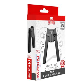 Grip Freaks And Geeks pour 2 Joycons Nintendo Switch 2 Noir