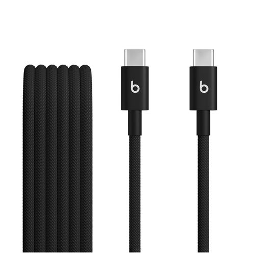 Câble Beats USB-C vers USB-C 1.5 m Noir pour iPhone