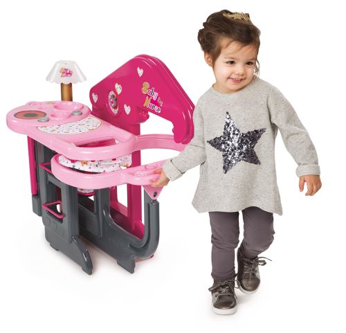 Maison Des Bebes Smoby Baby Nurse Transportable Et Pliable Avec Espaces De Jeux Et Accessoires Maison De Poupee Achat Prix Fnac