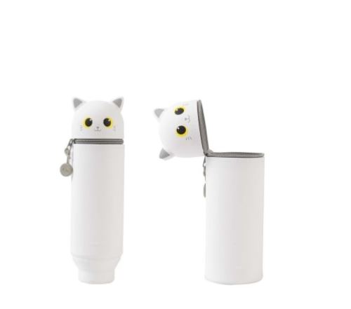 Trousse en silicone Itotal Chat Blanc