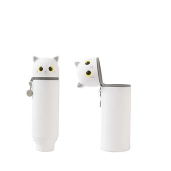 Trousse en silicone Itotal Chat Blanc