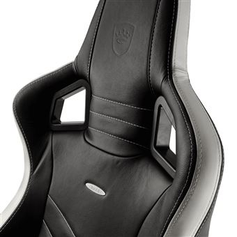 Siège Gamer Noblechairs Epic Cuir véritable Noir et Blanc