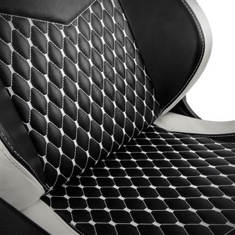 Siège Gamer Noblechairs Epic Cuir véritable Noir et Blanc