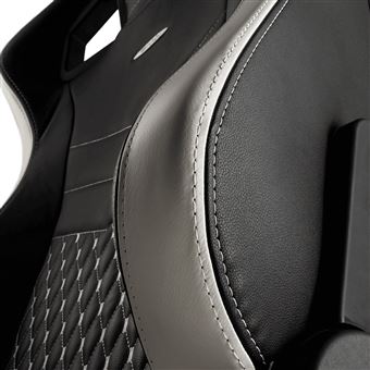 Siège Gamer Noblechairs Epic Cuir véritable Noir et Blanc