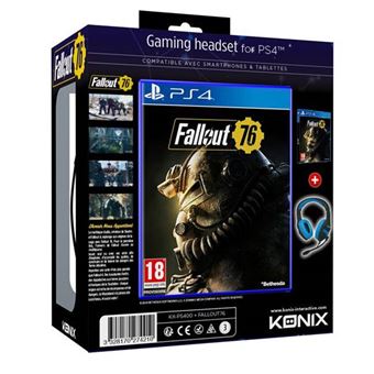 Micro-casque gaming Konix PS400 + Fallout 76 PS4