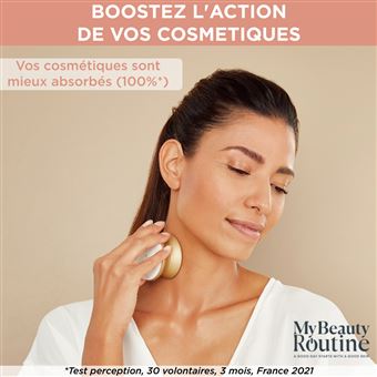 Appareil 2 en 1 visage et cou Rowenta Skin Duo Nettoie & Boost LV8530F0 240 V Or