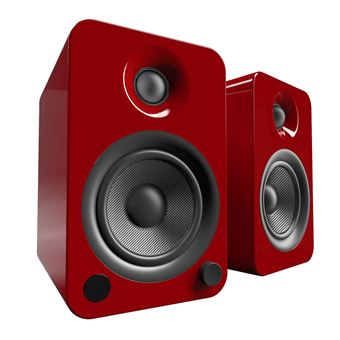 Enceintes connectées Hi-Fi Kanto YU4 Rouge Brillant Vendues à la paire