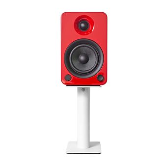 Enceintes connectées Hi-Fi Kanto YU4 Rouge Brillant Vendues à la paire