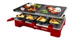 Appareil à raclette 3 en 1 Techwood TRGP-695 8 Poêlons 1400 W Rouge