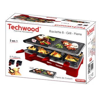 Appareil à raclette 3 en 1 Techwood TRGP-695 8 Poêlons 1400 W Rouge