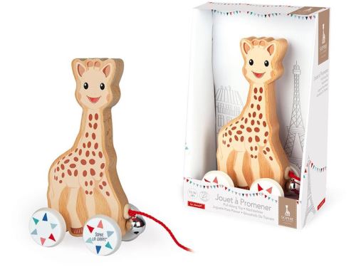Jouet à Tirer Girafe En Bois Hape - Jouet D’éveil Bébé 12 Mois+, Pour Motricité Et Jeu Actif Intérieur/extérieur - 6