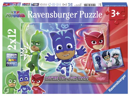 Puzzles 2 x 12 pièces Ravensburger Le Bien contre le Mal Pyjamasques