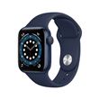 Apple Watch Series 6 GPS, 40mm boitier aluminium bleu avec bracelet sport bleu marine