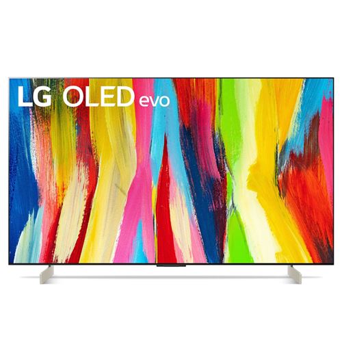 TV LG OLED42C2 4K UHD 42 Smart TV 2022 Blanc Gris