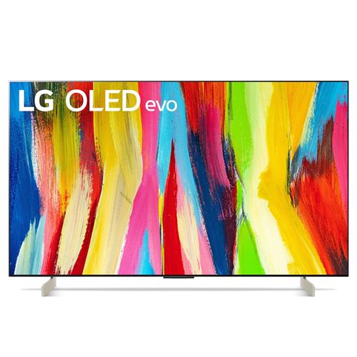 LG OLED42C26LB - 42 diagonale klasse C2 Series OLED TV - OLED evo - Smart TV - ThinQ AI, webOS - 4K UHD (2160p) 3840 x 2160 - HDR - lichtgrijs