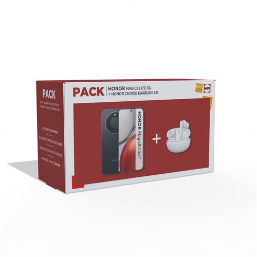 Pack Fnac Smartphone Honor Magic8 Lite 6 79 5G Double nano SIM + Honor Choice Earbuds X8i