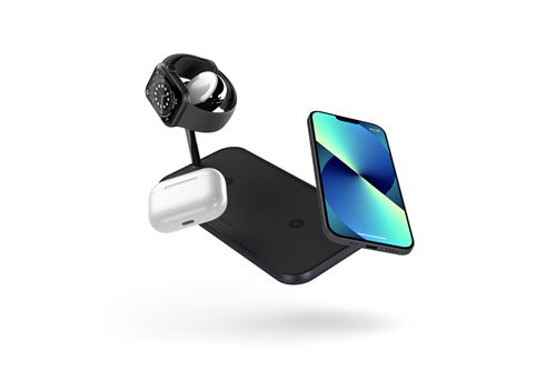 ZENS - Tapis de charge sans fil + adaptateur secteur - 20 Watt - Apple Fast Charge, FC - Europe