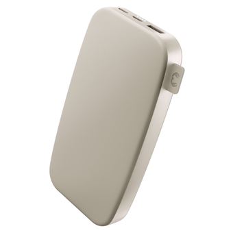 POWERBANK 18000MAH Batterie rechargeable de poche - Silky Sand - 2PB18100SS.Charge ultra rapide avec 20 W Power Delivery.Chargez jusqu''a 50 % en 30 min. 6 fonctions de securite. Approuvee par les compagnies aerien.