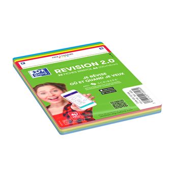 Pack de 32 Fiches Bristol 2.0 Oxford Q5 Format A6 Modèle aléatoire