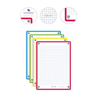 Pack de 32 Fiches Bristol 2.0 Oxford Q5 Format A6 Modèle aléatoire