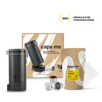 Coffret capsules réutilisables compatibles Nespresso Caps Me Noir