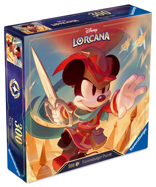 Puzzle 300 Pièces Ravensburger Disney Lorcana Mickey Mouse Brave Petit Tailleur