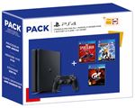 Pack Fnac Console Sony PS4 500 Go Noir + Marvel's Spider-Man + Ratchet et Clank + GT Sport