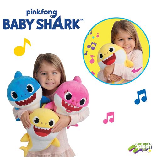 Peluche sonore baby shark 25 cm Bawi : King Jouet, Peluches interactives  Bawi - Peluches