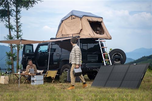 Panneau Solaire Portable EcoFlow NextGen 160W - Pliable, étanche IP68, Sac Transport Inclus