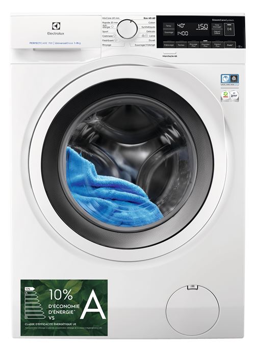 Lave-Linge Hublot Electrolux Ew7F1482Ov 8 Kg Blanc
