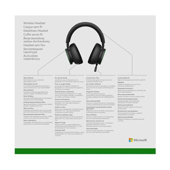 Casque Gaming sans fil Bluetooh Microsoft pour Xbox Noir