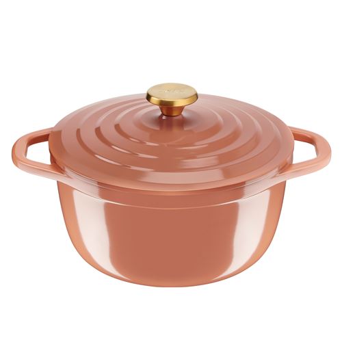 Cocotte en fonte d'aluminium Tefal Air Soft Light CO24 24 cm Terracotta