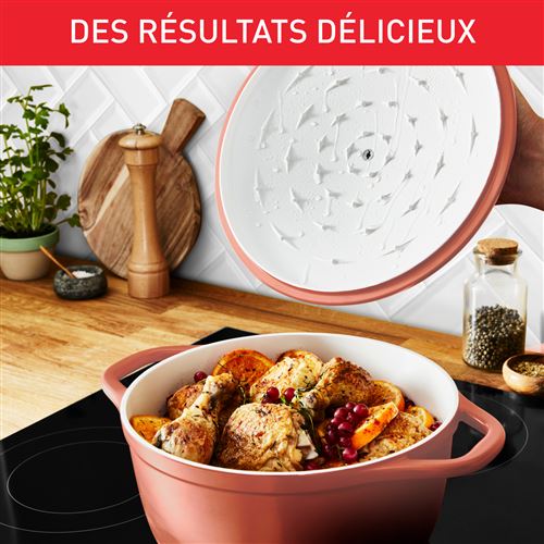 Cocotte Tefal Tefal Cocotte ronde 24 cm AIR SOFT LIGHT en fonte d'aluminium induction E2694604