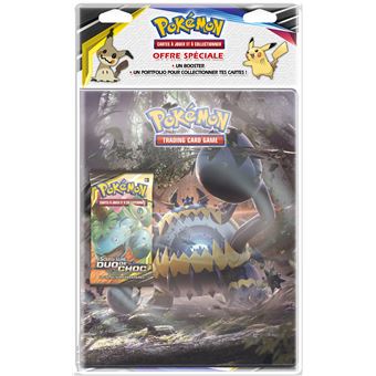 Pack Cahier range-cartes et Booster Pokémon Soleil et Lune 9 Modèle aléatoire