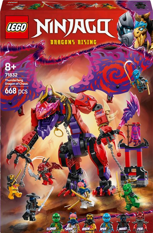 LEGO® Ninjago® 71832 Croc-de-tonnerre : le dragon du chaos