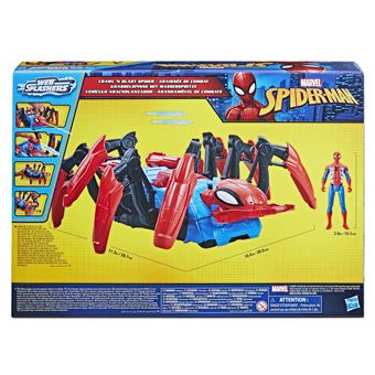 Figurine Spiderman 30cm + Voiture d'attaque - HASBRO - Garçon - A